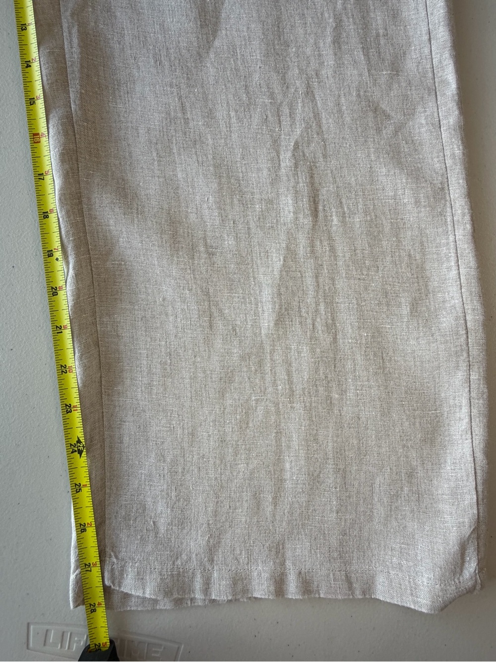 J.Crew Soleil Pant in Linen Flax Size M Pull-On Wide Leg Pants - Picture 11 of 12